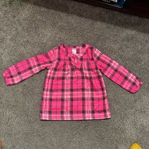 Carter's Toddler Vibrant Pink Plaid Shirt